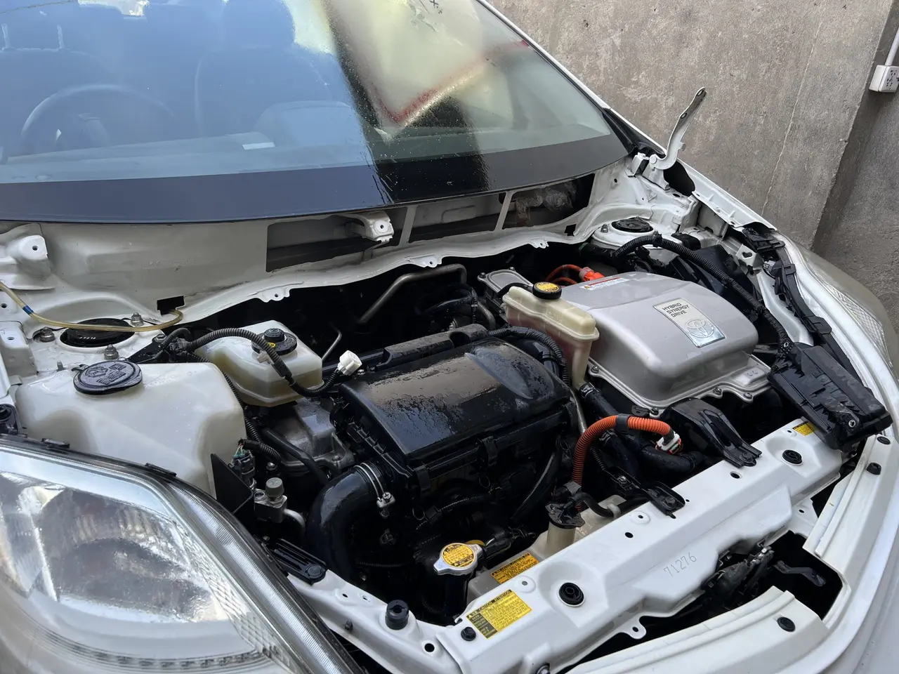 Hybrid Car Engine Bay Clean