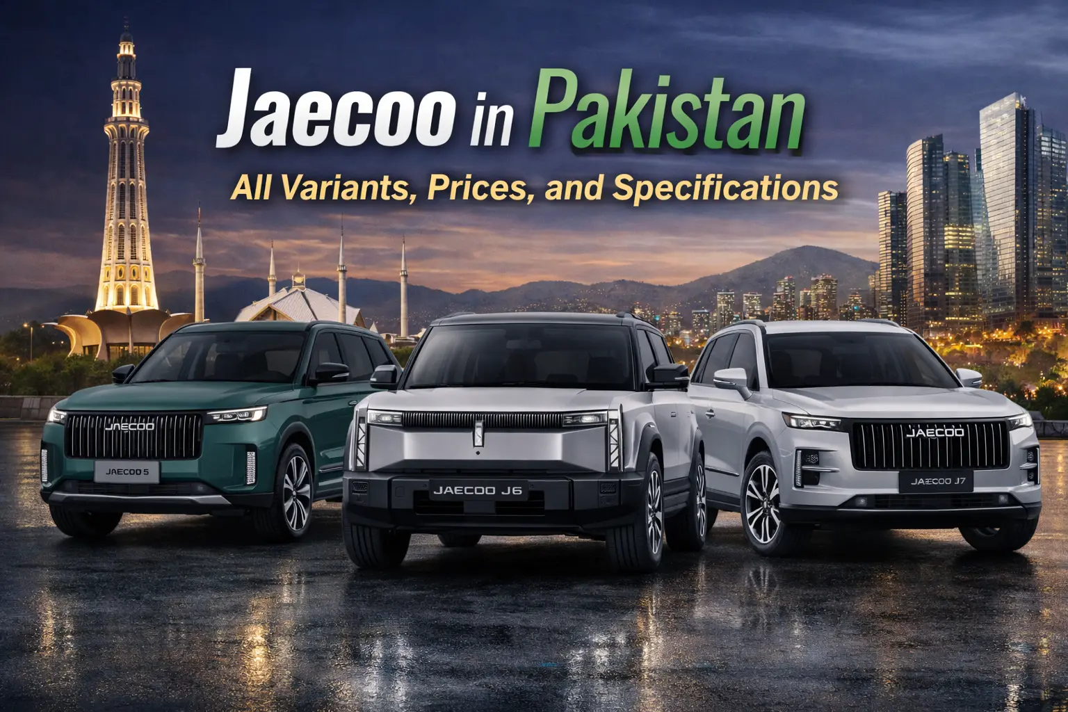 Jaecoo in Pakistan Price 2026